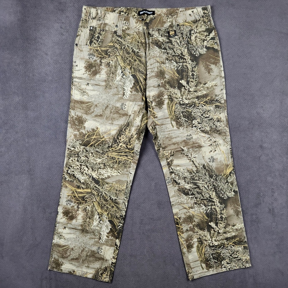 Realtree Max-1 XT Pants Mens 38x32 Camo 5 Pocket Denim Hunting NEW